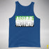 Assume Nothing Aromantic Pride Flag Premium Tank Top - Royal Blue